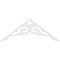 Ekena Millwork Pitch Bordeaux Architectural Grade PVC Gable Pediment, 60"W x 22 1/2"H x 1"P (9/12) GPP060X023X100BOR - alternate 5
